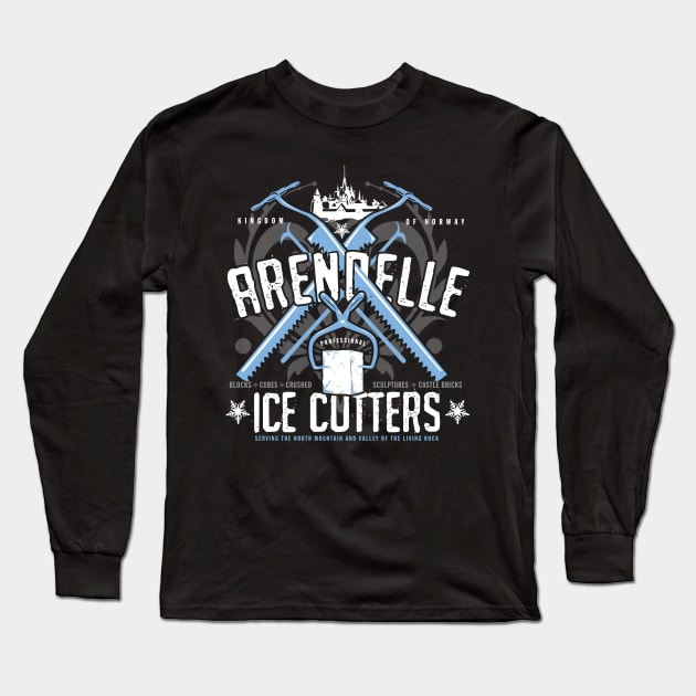 Arendelle Ice Cutters Long Sleeve T-Shirt by MindsparkCreative